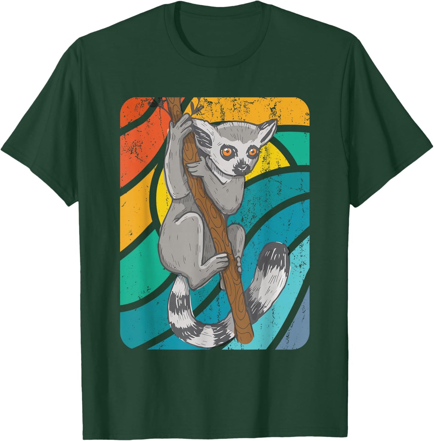 Ring Tailed Lemur T-Shirt - T-Shirt | Forest