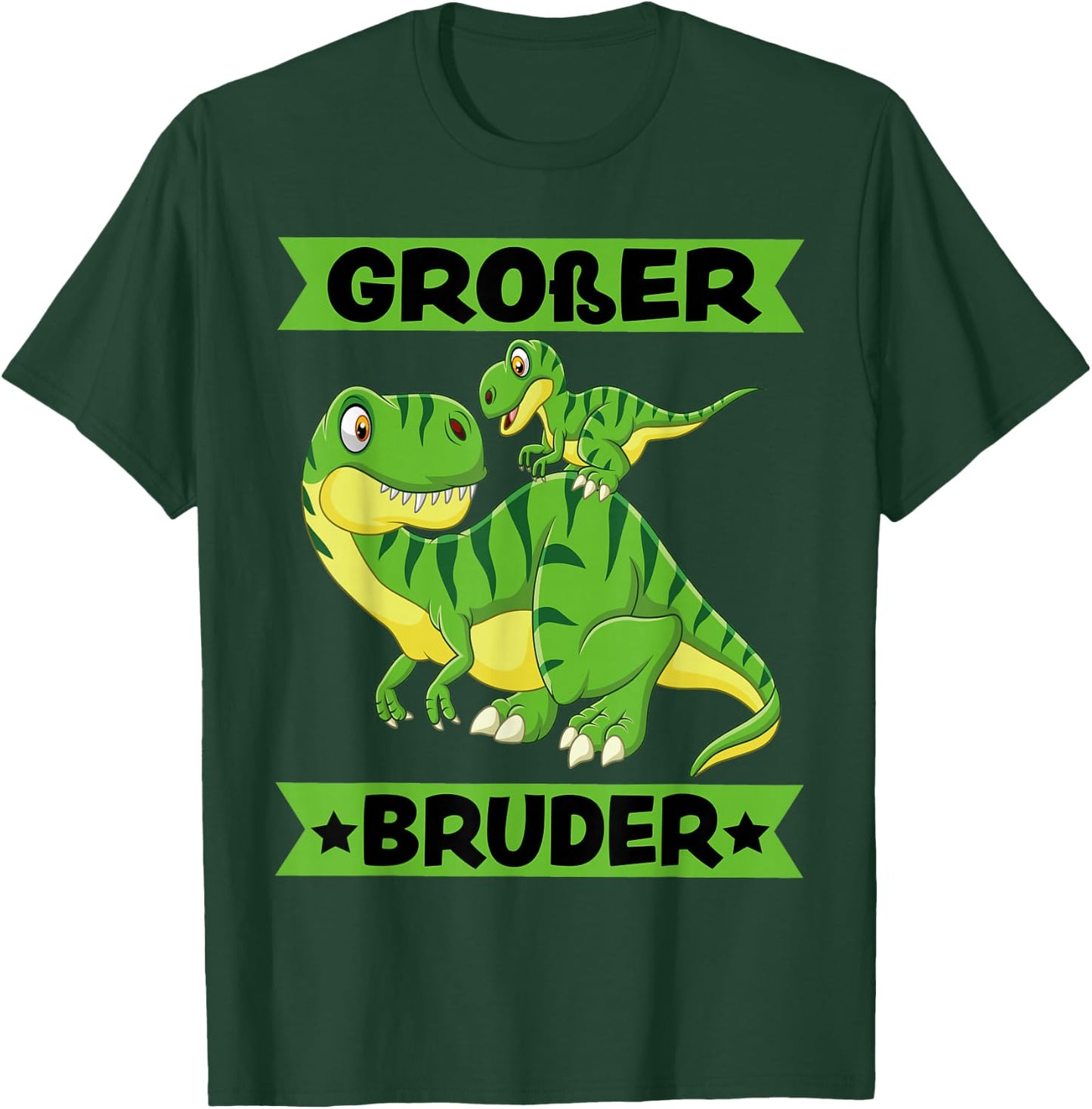 Dinosaur Big Brother 2025 Cute T-Rex Dino T-Shirt - T-Shirt | Forest