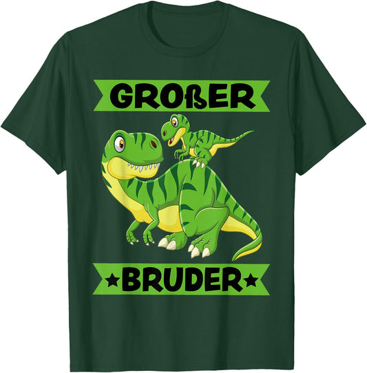 Dinosaur Big Brother 2025 Cute T-Rex Dino T-Shirt - T-Shirt | Forest