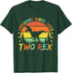 Kids Two Rex 2nd Birthday Boy Second Dinosaur 2 Year Old T-Shirt - T-Shirt | Forest