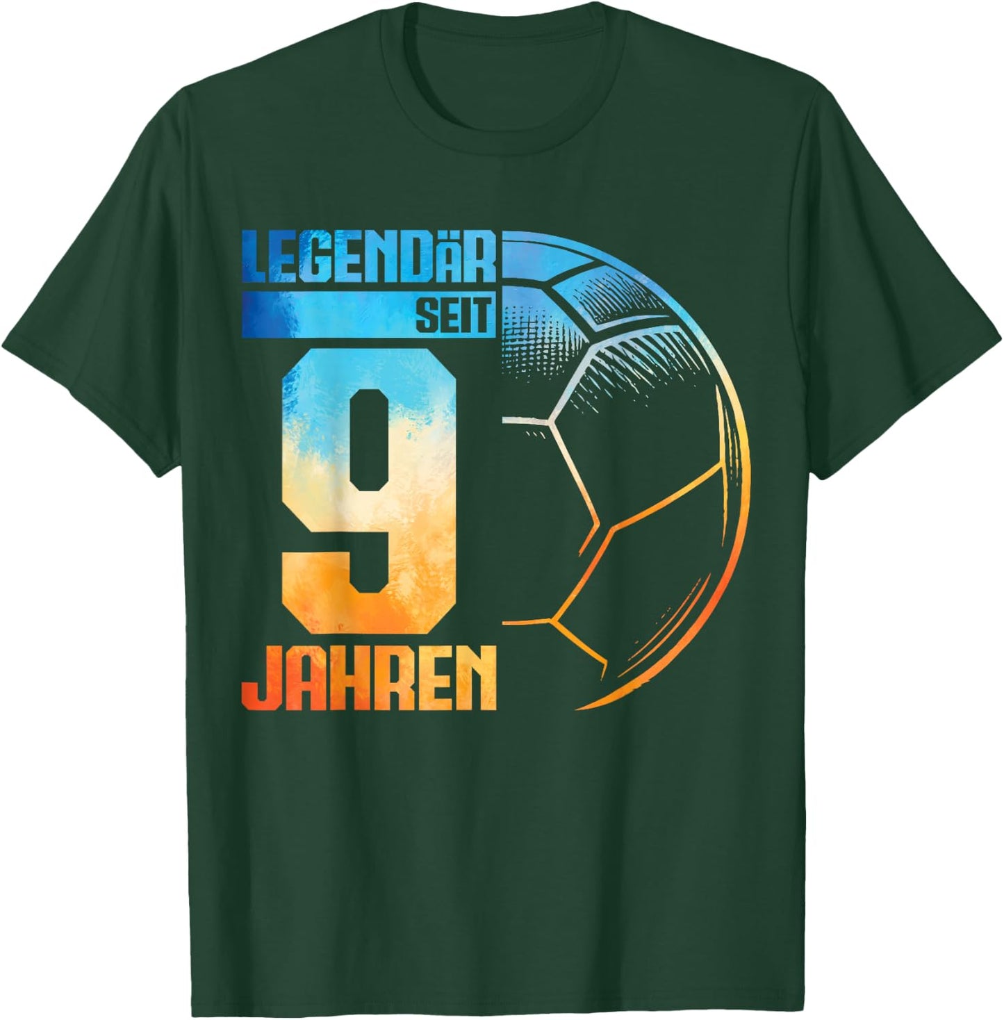 9th Birthday Retro Handball Player 9 Years Boy Kids , black T-Shirt - T-Shirt | Forest