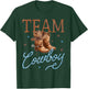 Cowboy Or Cowgirl Team Boy Girl Western Gender Reveal Family T-Shirt - T-Shirt | Forest