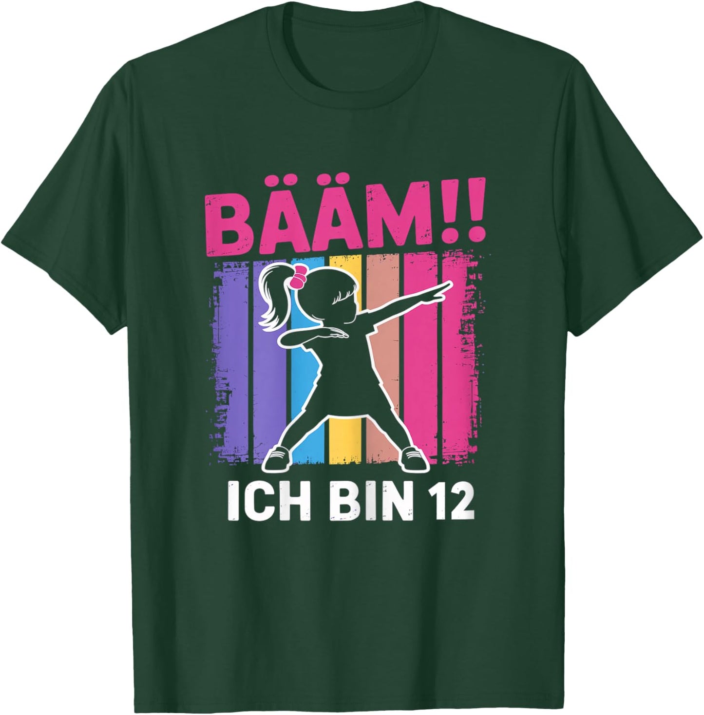 Bääm Ich Bin 12 Dabbing Mädchen 12. Geburtstag T-Shirt - T-Shirt | Forest