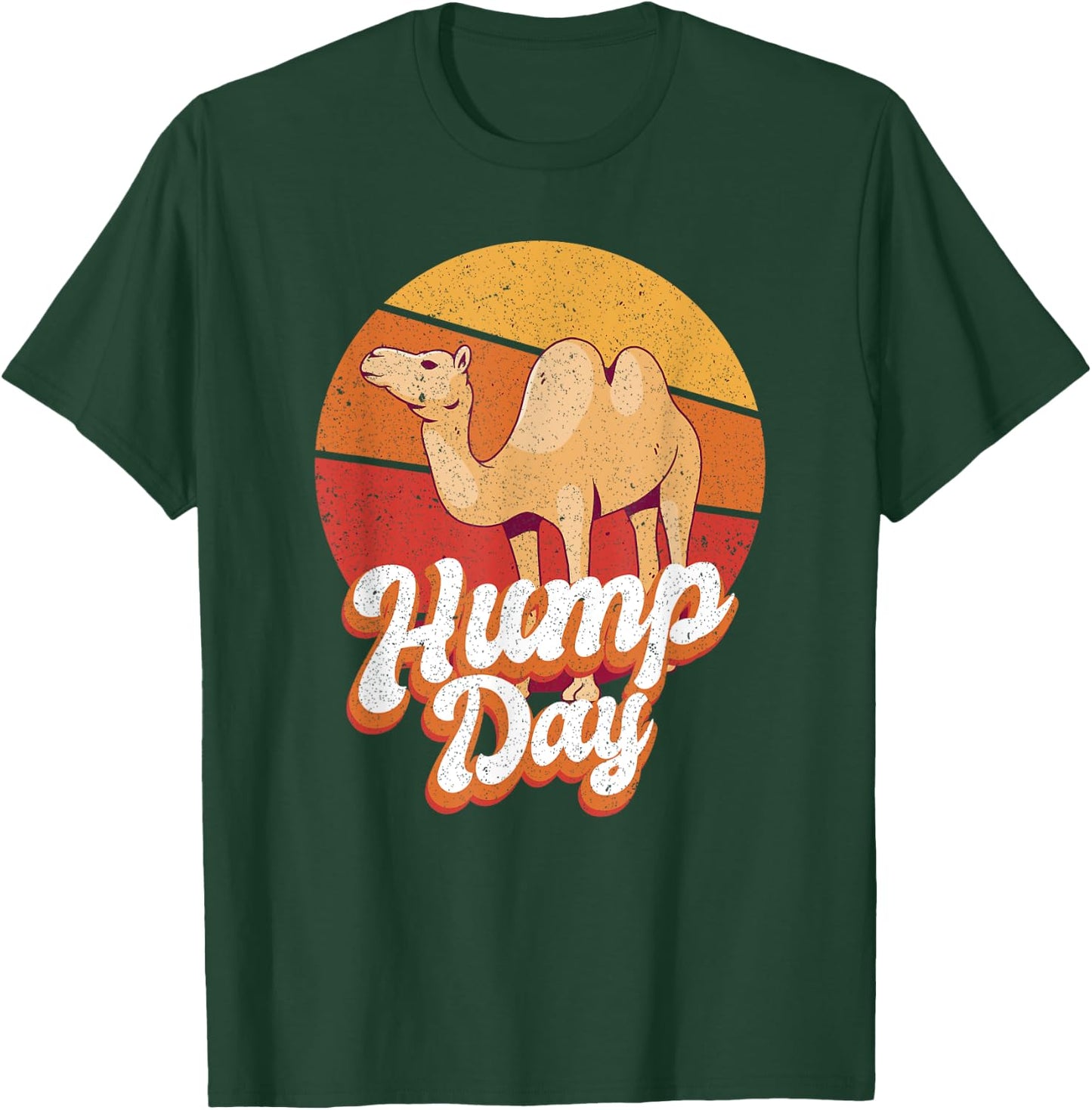 Funny Hump Day Camel Retro Vintage Camel Lovers T-Shirt - T-Shirt | Forest