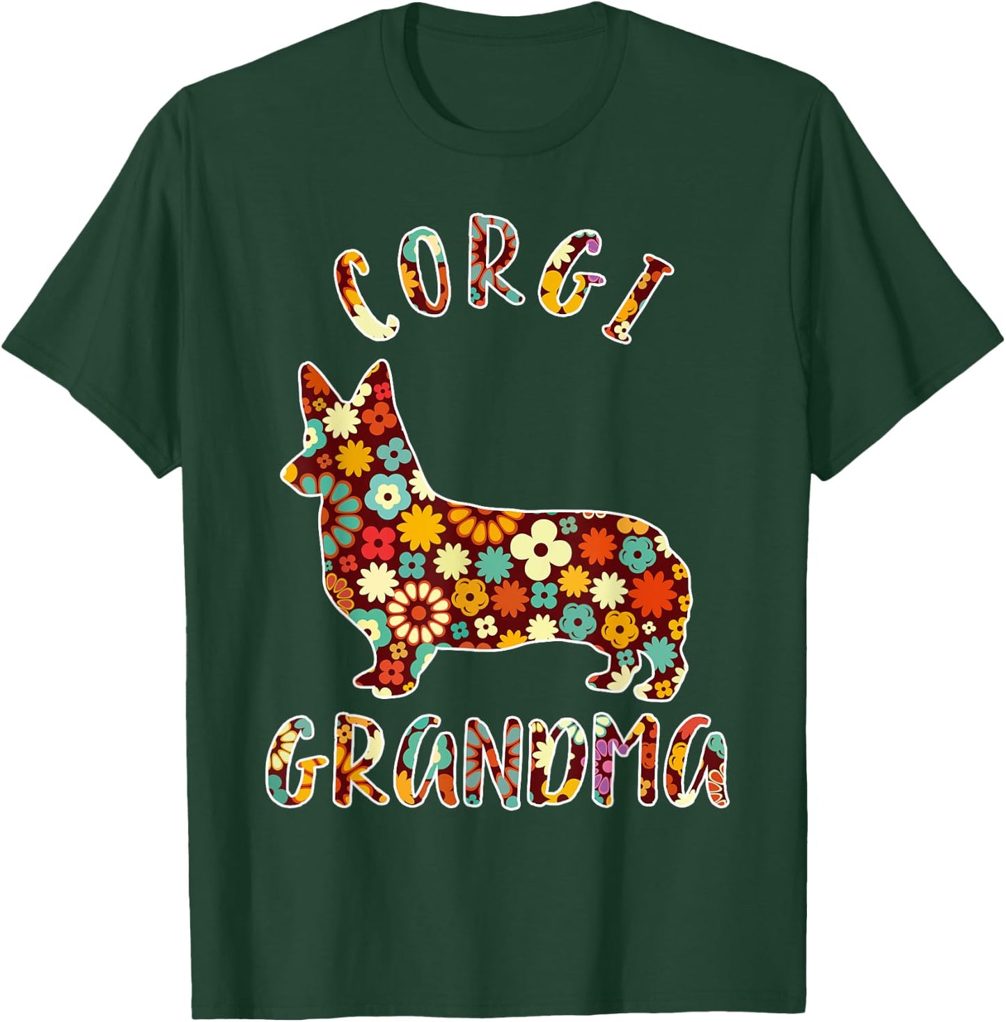 Corgi Grandma Dog Grandma Funny Corgi Owner T-Shirt - T-Shirt | Forest
