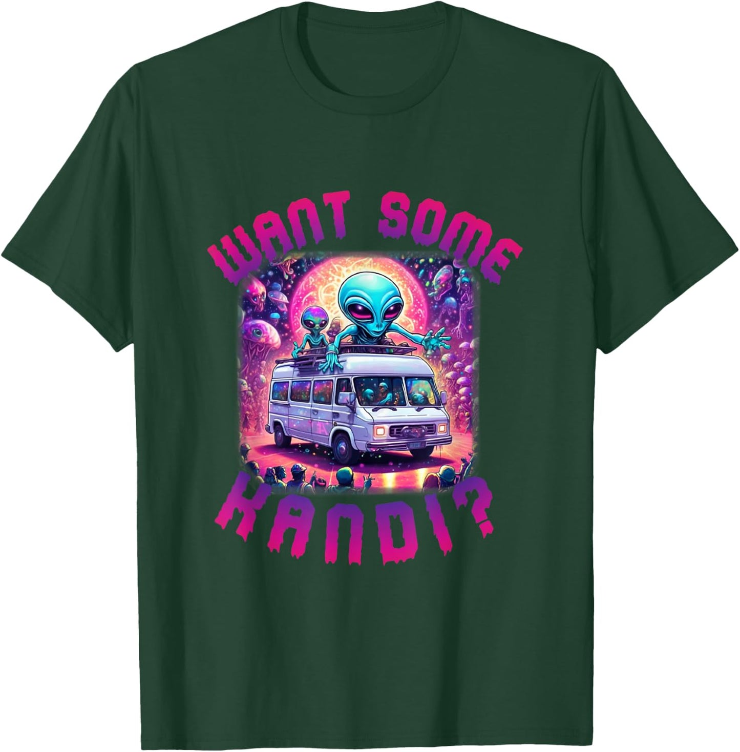 Want Some Kandi Funny EDM Rave Alien T-Shirt - T-Shirt | Forest