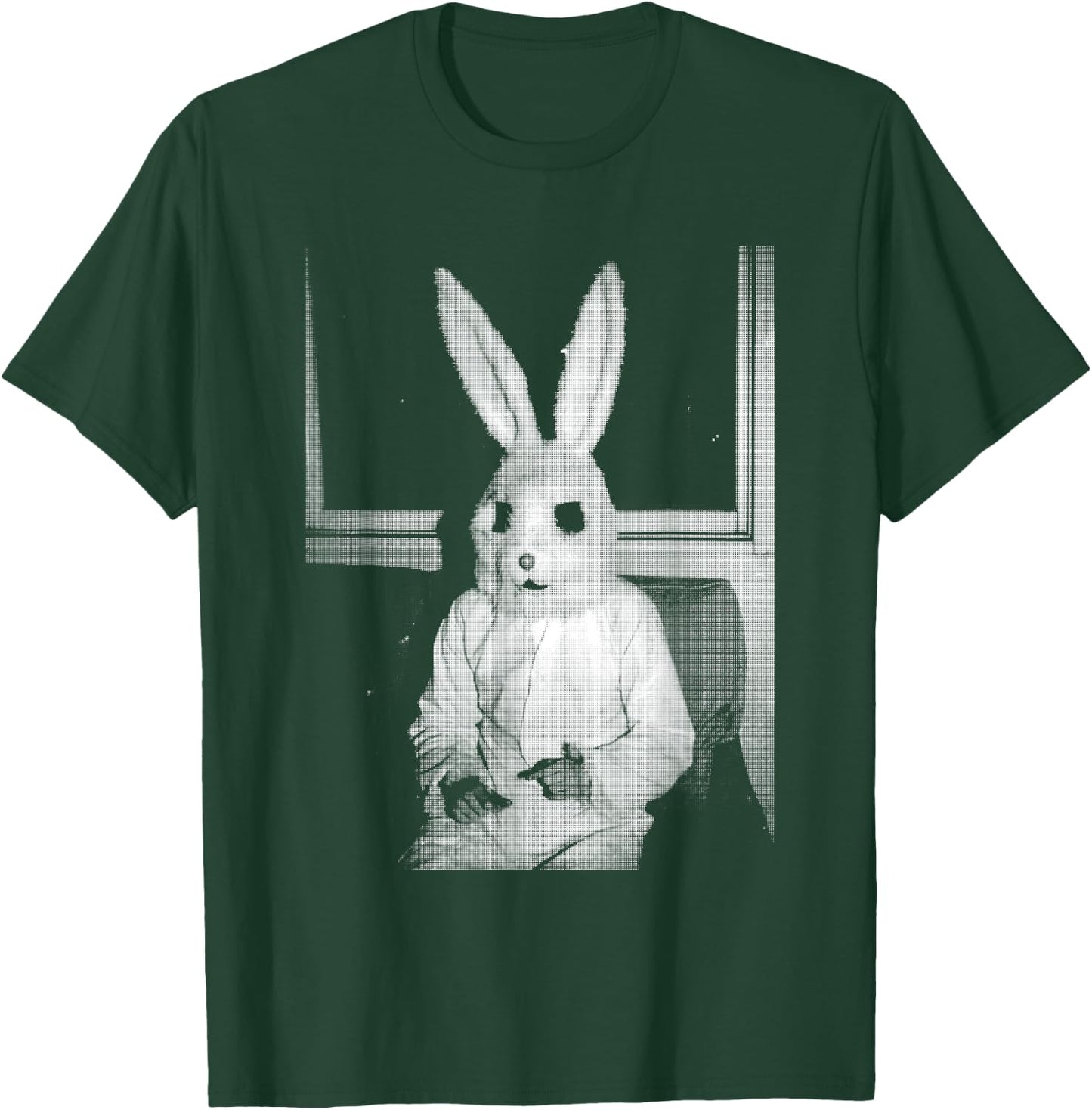 Horror Bunny Rabbit | Dark Creepy Unholy Gothic Halloween T-Shirt - T-Shirt | Forest