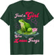 Cute and Funny Just a Girl Who Loves Frogs Women and Moms T-Shirt - T-Shirt | Forest