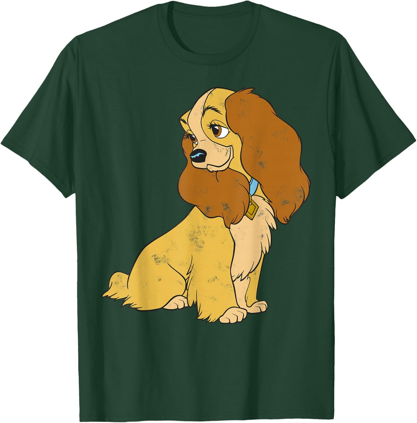 Disney Lady and The Tramp Lady Simple Portrait T-Shirt - T-Shirt | Forest