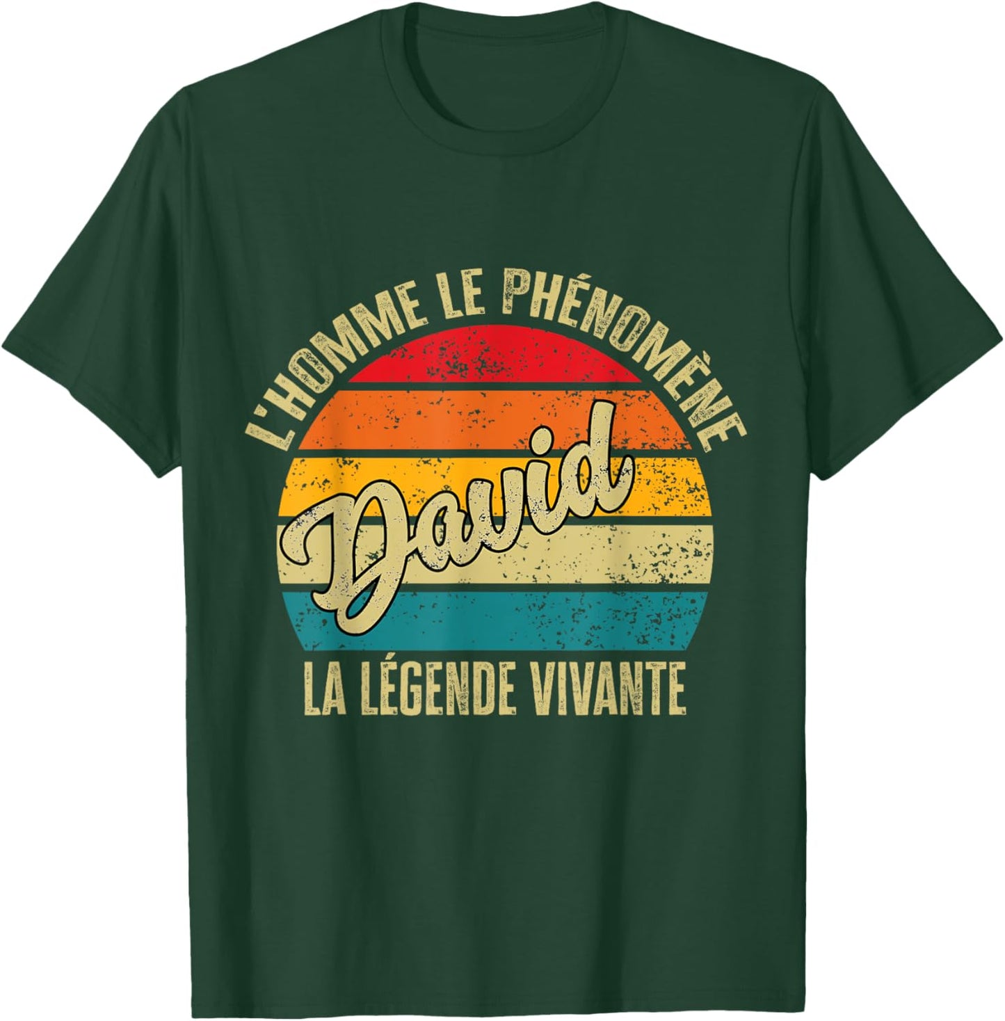 David Gift Personalized Humor Man The Legend Living , Black, S T-Shirt - T-Shirt | Forest