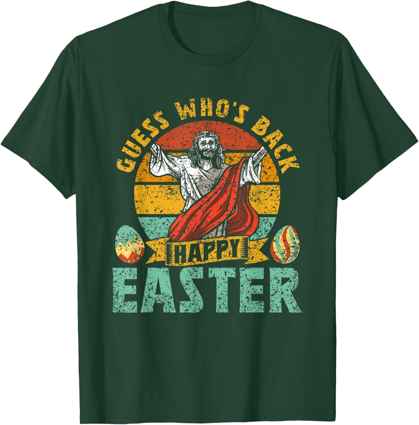 Guess Who's Back Happy Easter Egg Bunny T-Shirt - T-Shirt | Forest