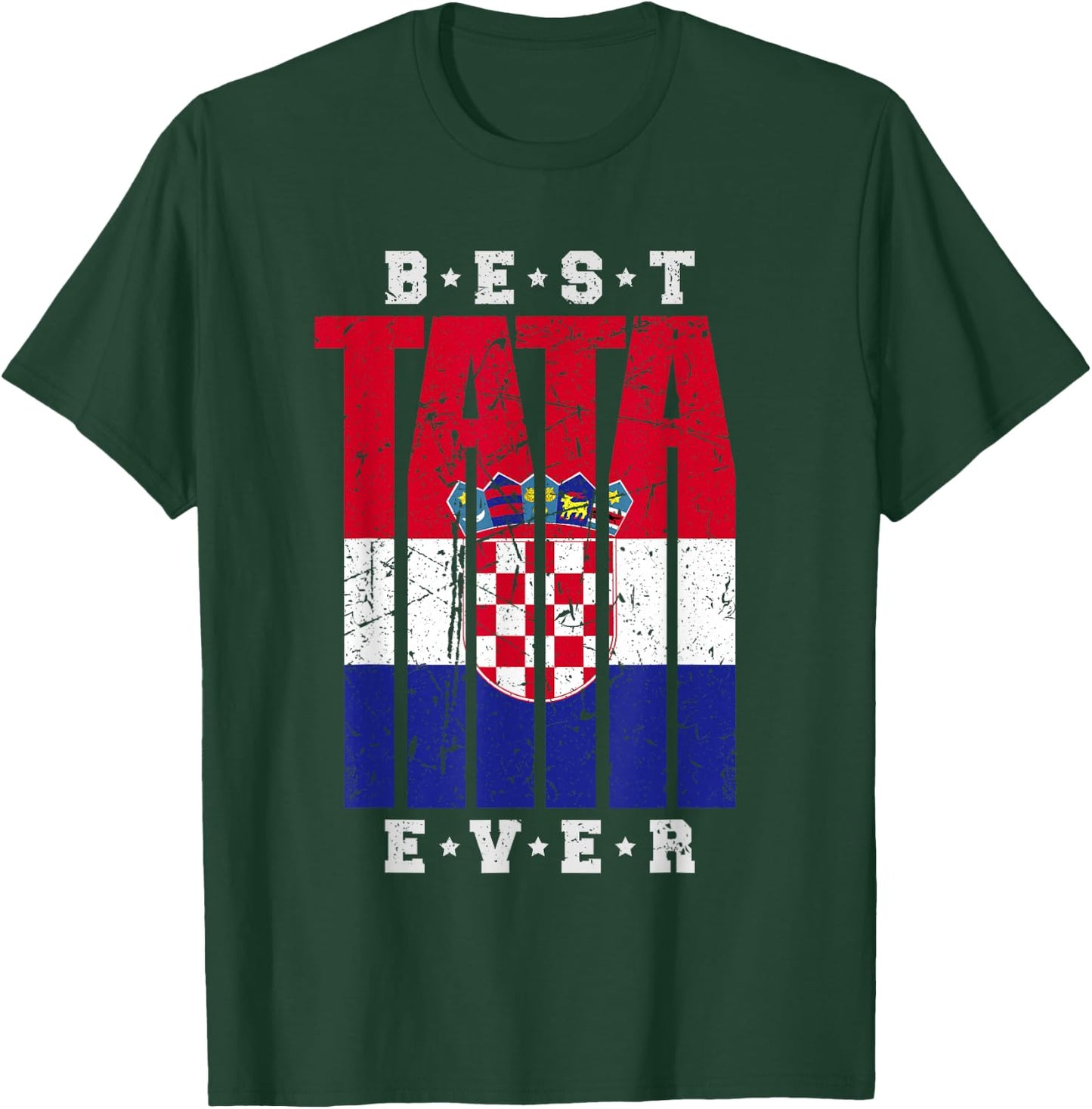 Tata Kroatischer Papa Vatertag Otac Kroatischer Vater T-Shirt - T-Shirt | Forest