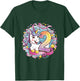 Kids Magical Unicorn Birthday Gift Kids Personalized - 2 Year T-Shirt - T-Shirt | Forest