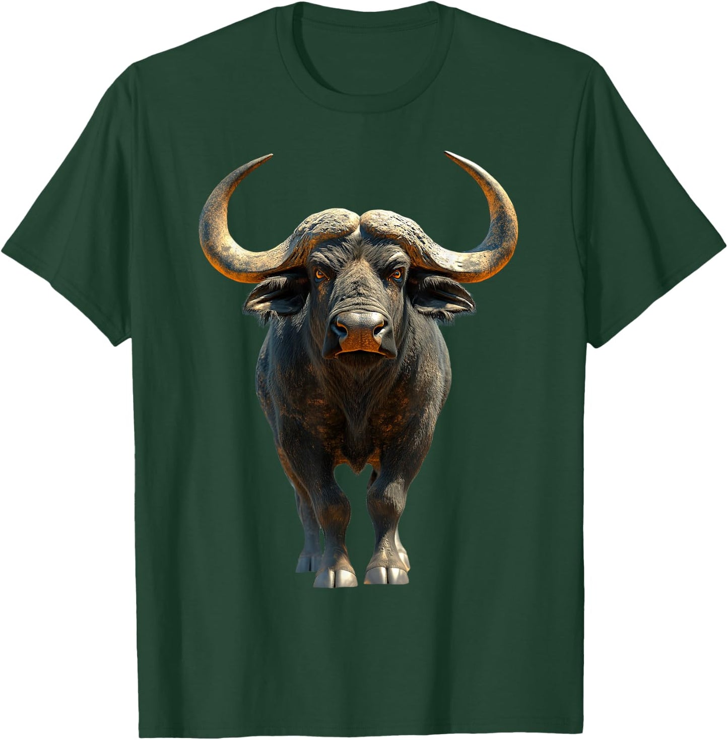 Buffalo Cape Water Buffalos Safari South African Buffalo T-Shirt - T-Shirt | Forest
