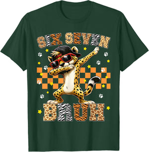 Bruh Funny Dabbing Cheetah Leopard Birthday Boy Toddler Kid T-Shirt - T-Shirt | Forest