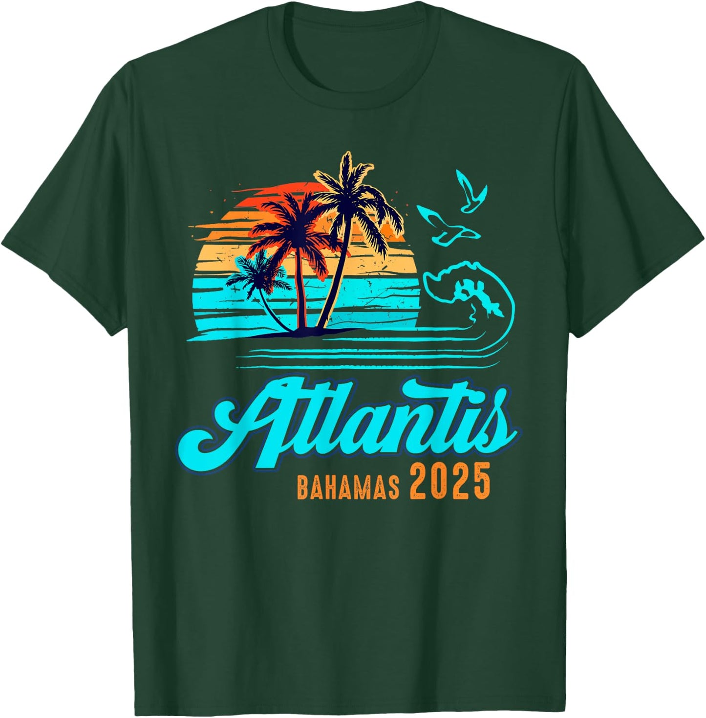 Atlantis Bahamas Caribbean 2025 Vacation Matching Group T-Shirt - T-Shirt | Forest