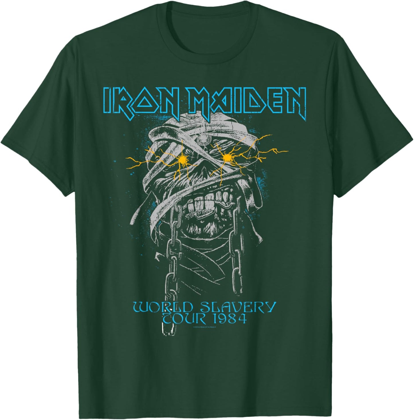 Iron Maiden - Powerslave Head Mummy Black , Black, S T-Shirt - T-Shirt | Forest