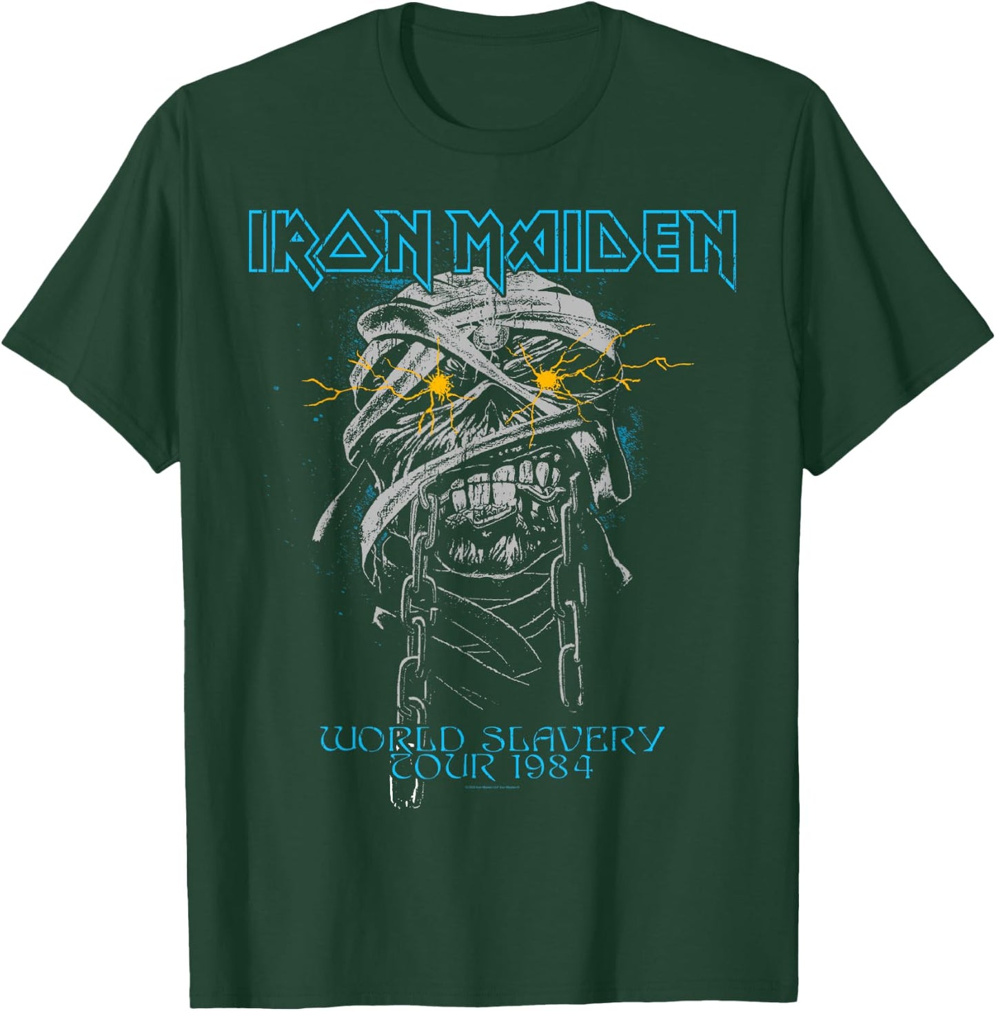 Iron Maiden - Powerslave Head Mummy Navy , Blue, S T-Shirt - T-Shirt | Forest