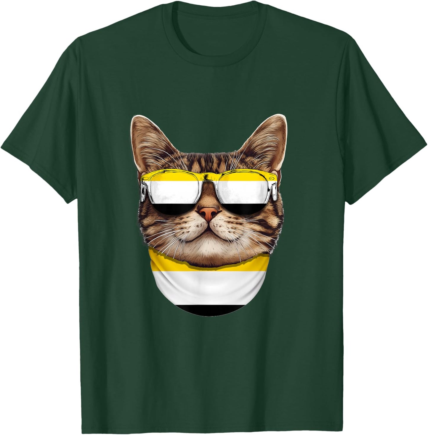 Garifuna Flag American Bengal Cat Heritage Garifuna T-Shirt - T-Shirt | Forest