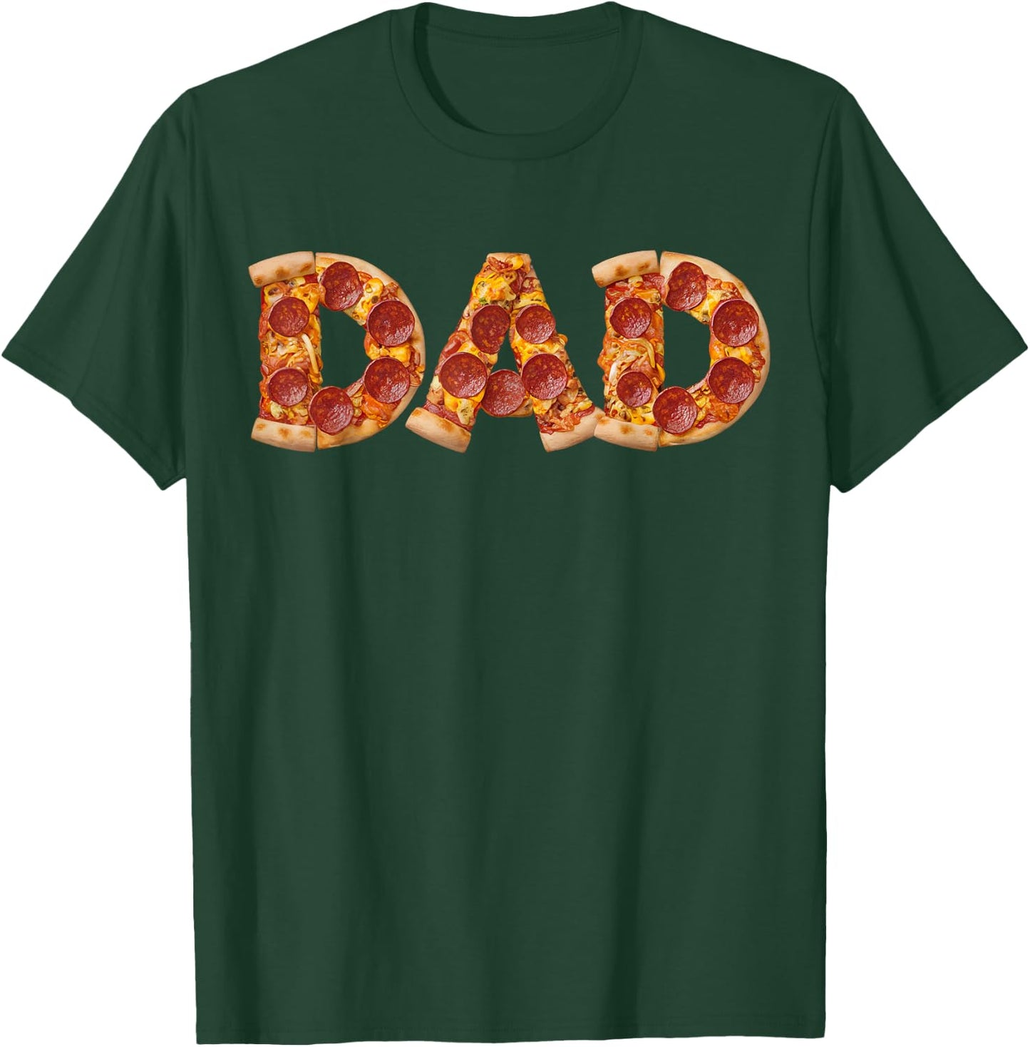 Dad Pizza Design Funny Father's Day Fatherhood , Black, S T-Shirt - T-Shirt | Forest