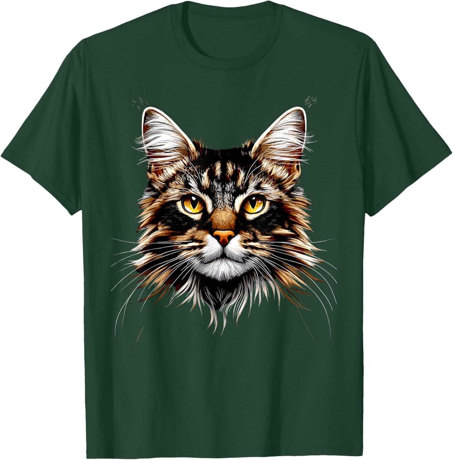 Maine Coon Cat Cat Lover Maine Coon Soft , Black, S T-Shirt - T-Shirt | Forest