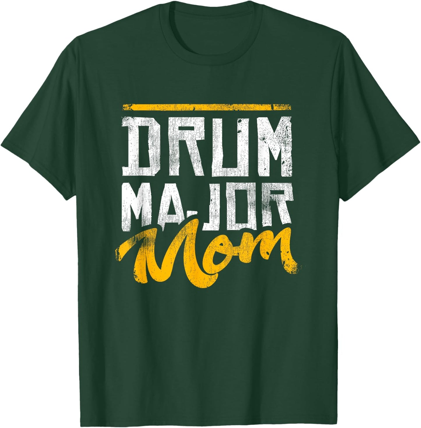 Drum Major Mom Mother's Day Vintage Drummers Marching Band T-Shirt - T-Shirt | Forest
