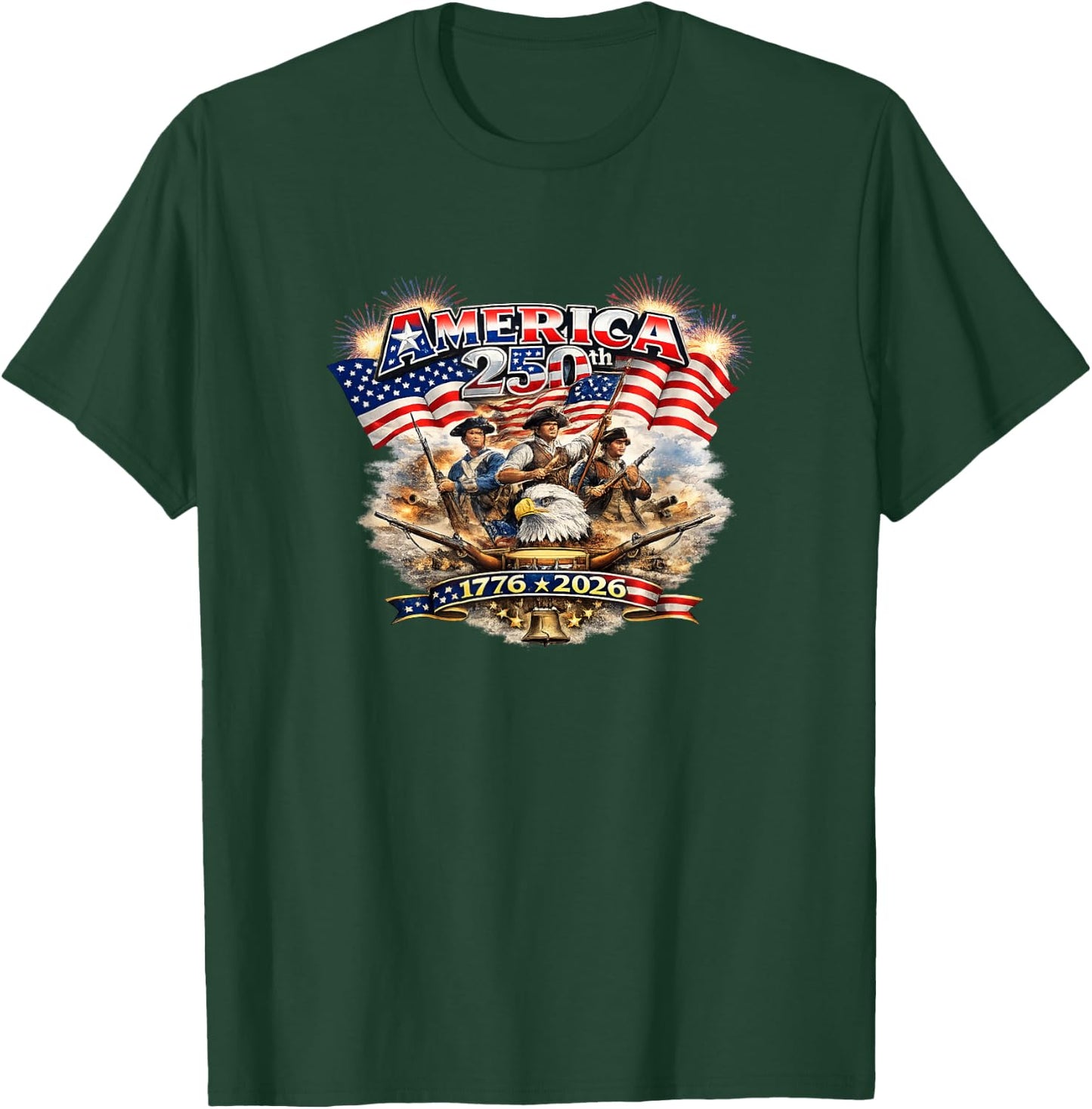 Happy Birthday America USA 250th T-Shirt - T-Shirt | Forest