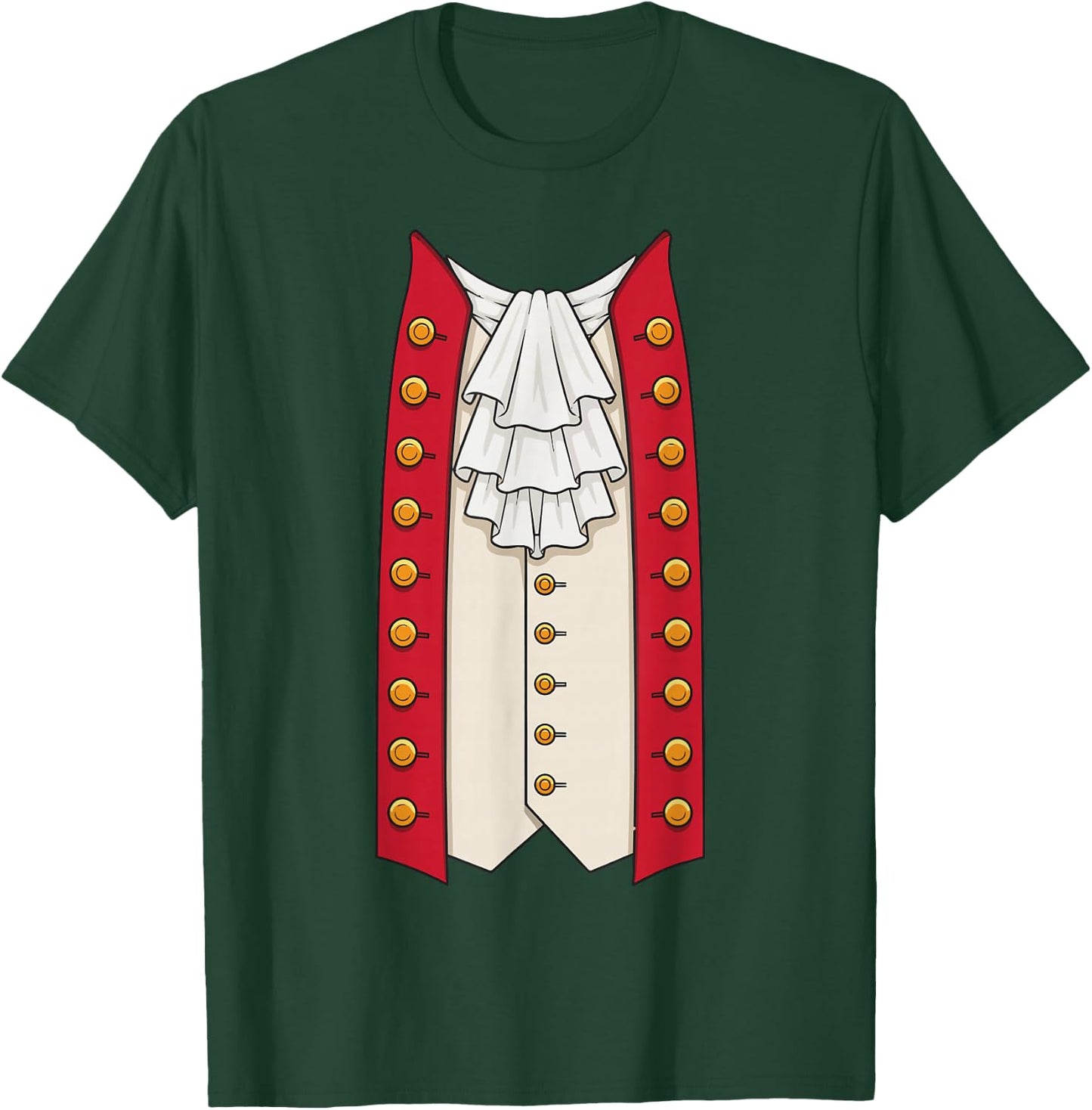 Revolutionary War 18th Century Costume T-Shirt - T-Shirt | Forest