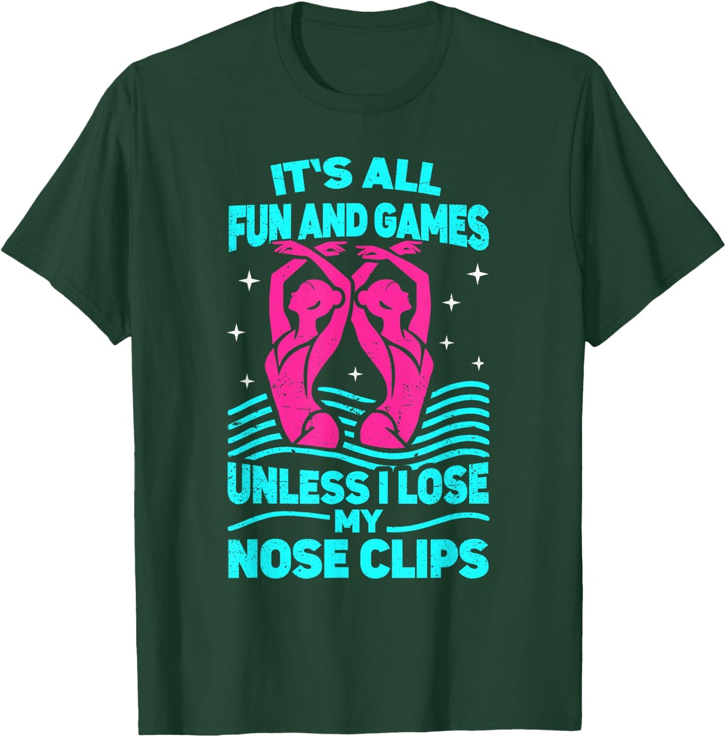 Synchro swimmer women artistic synchronized swimming T-Shirt - T-Shirt | Forest