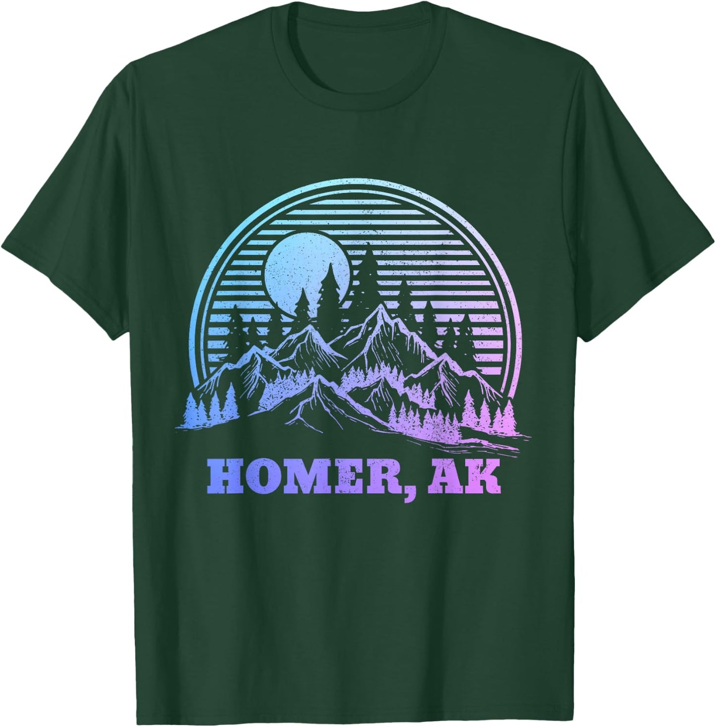 Homer Alaska Vintage Pride Souvenir T-Shirt - T-Shirt | Forest