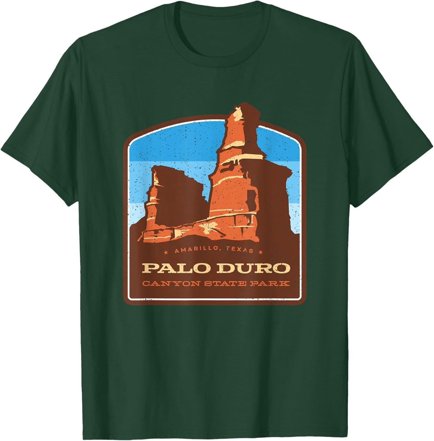Vintage Palo Duro Canyon State Park Texas Travel Souvenir T-Shirt - T-Shirt | Forest