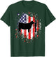 Patriotic Showmanship Girl and Show Stock Steer T-Shirt - T-Shirt | Forest