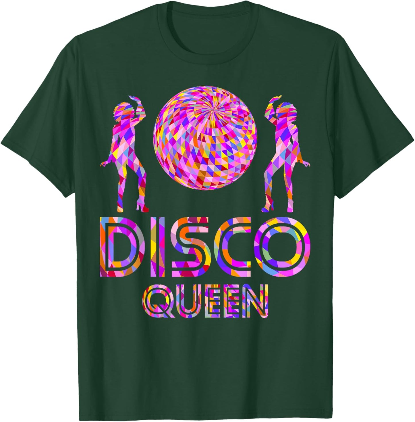 Fantastic Natural Diva Afro Disco Queen 70's Party , black T-Shirt - T-Shirt | Forest