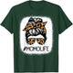 MOMO Leopard Messy Bun Mother's Day for Grandmothers T-Shirt - T-Shirt | Forest
