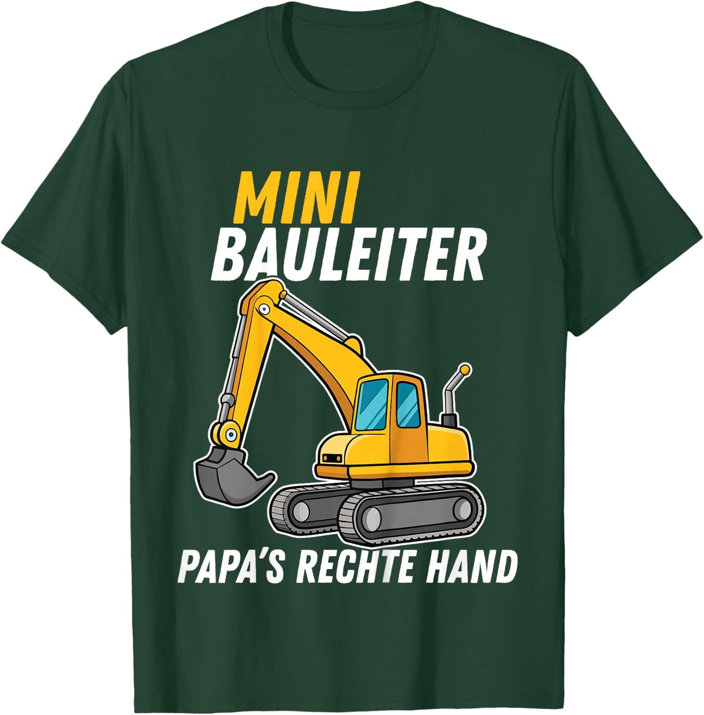 Children's Excavator Children's Construction Worker Costume Decoration Hauherr Bauleiter , black T-Shirt - T-Shirt | Forest