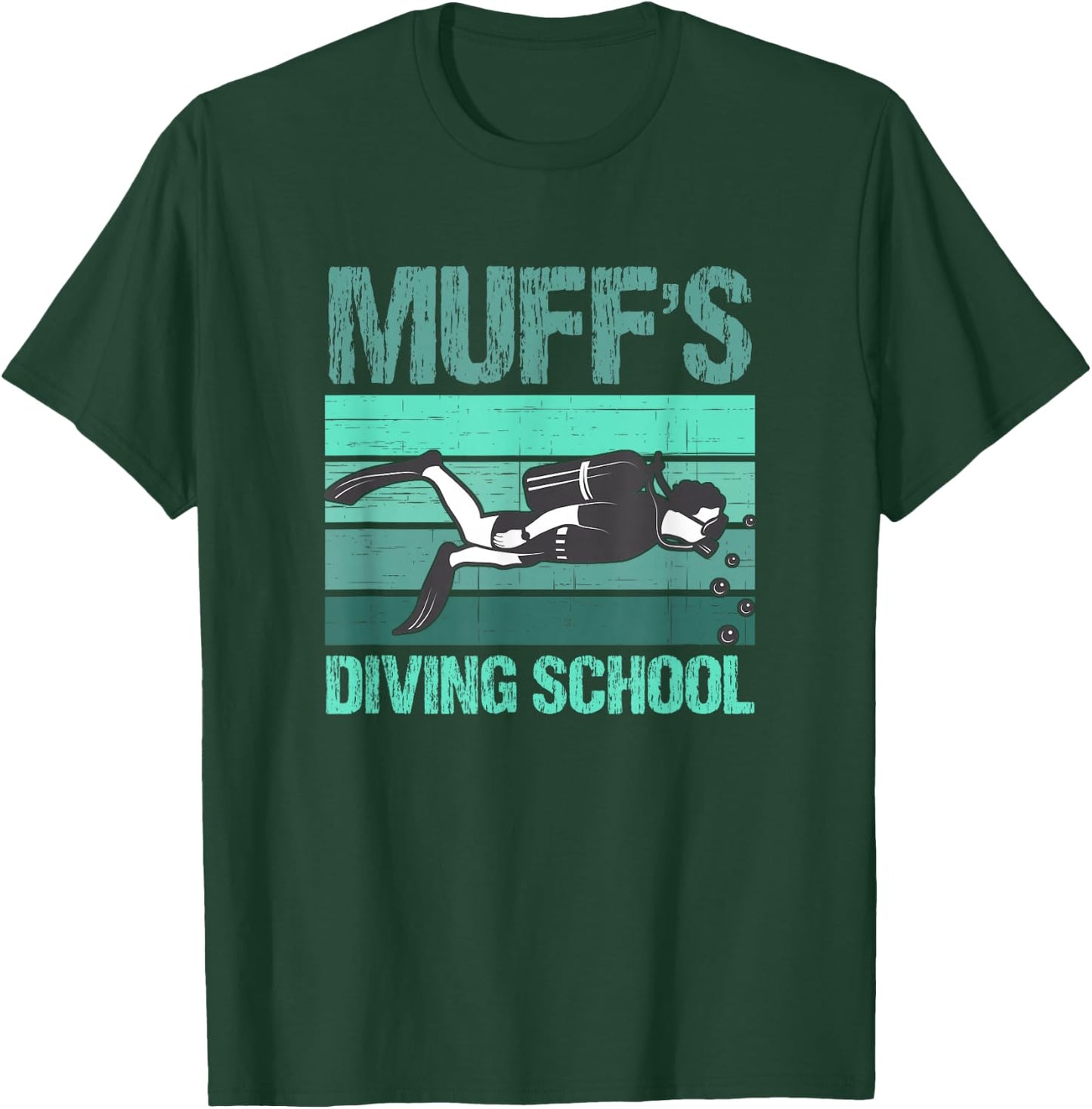 Muffs Diving School T-Shirt - T-Shirt | Forest