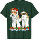 Wire Fox Terrier Dog Xmas Lights Wire Fox Terrier Christmas T-Shirt - T-Shirt | Forest