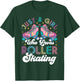 Cool Roller Skating Skate Girl 1970s Retro Just A Girl Who T-Shirt - T-Shirt | Forest