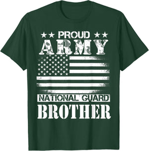 Proud Army National Guard Brother U.S. Military T-Shirt - T-Shirt | Forest