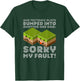 Funny Tectonic Plate T Shirt - Earthquake Sorry My Fault T-Shirt - T-Shirt | Forest
