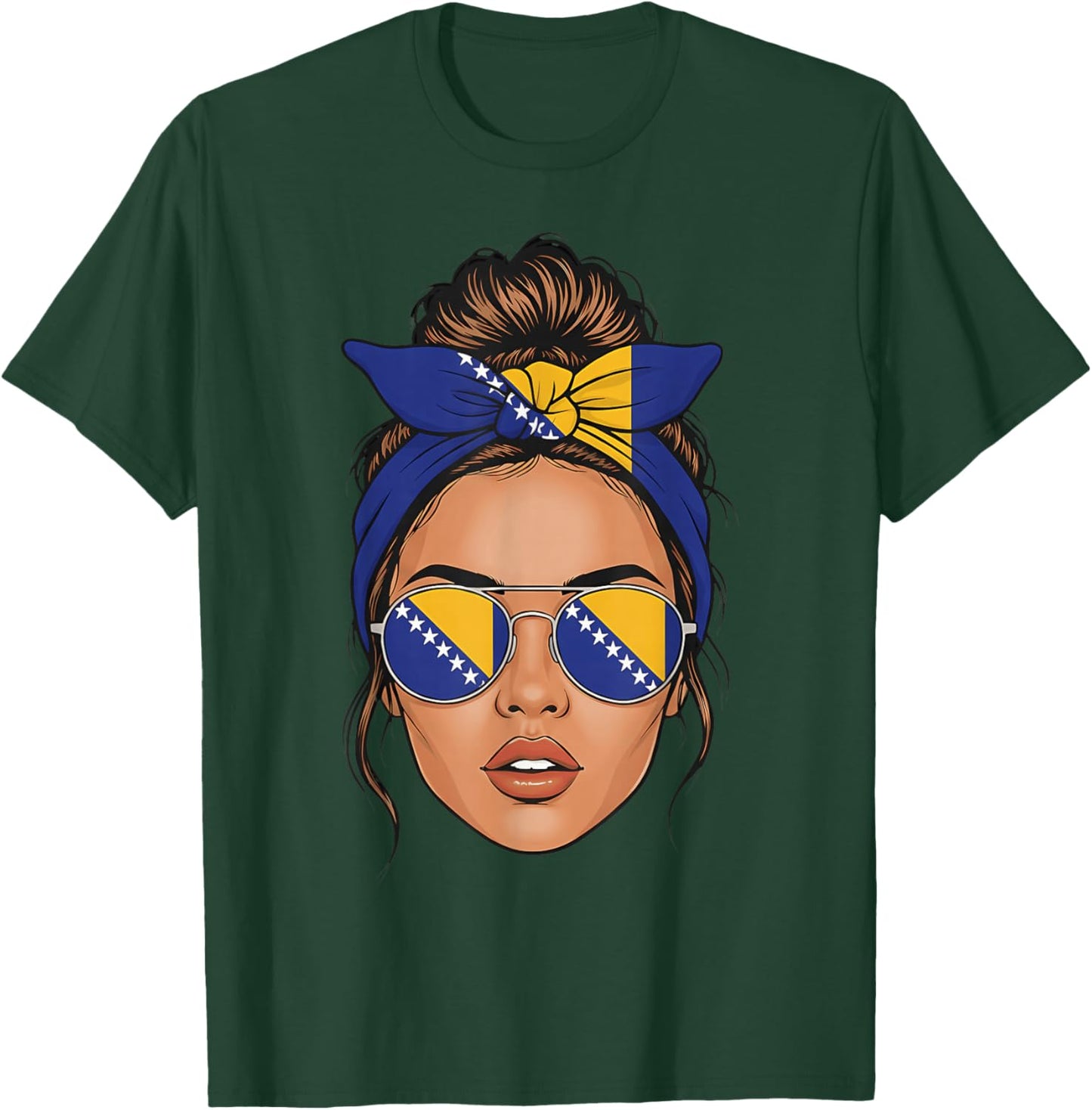 Bosnien und Herzegowina Wurzeln Bosnien Flagge T-Shirt - T-Shirt | Forest