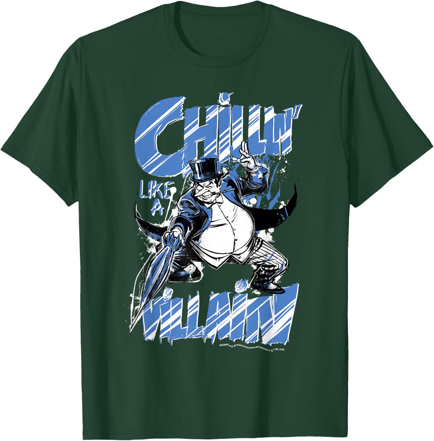 Batman, The Penguin, Relaxes Like a Villain , Black, S T-Shirt - T-Shirt | Forest