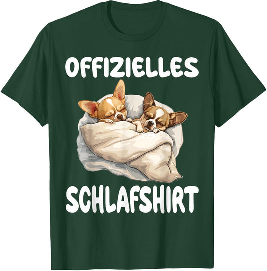 Funny Chihuahua Chiwawa Dog Official Sleep Shirt , black T-Shirt - T-Shirt | Forest