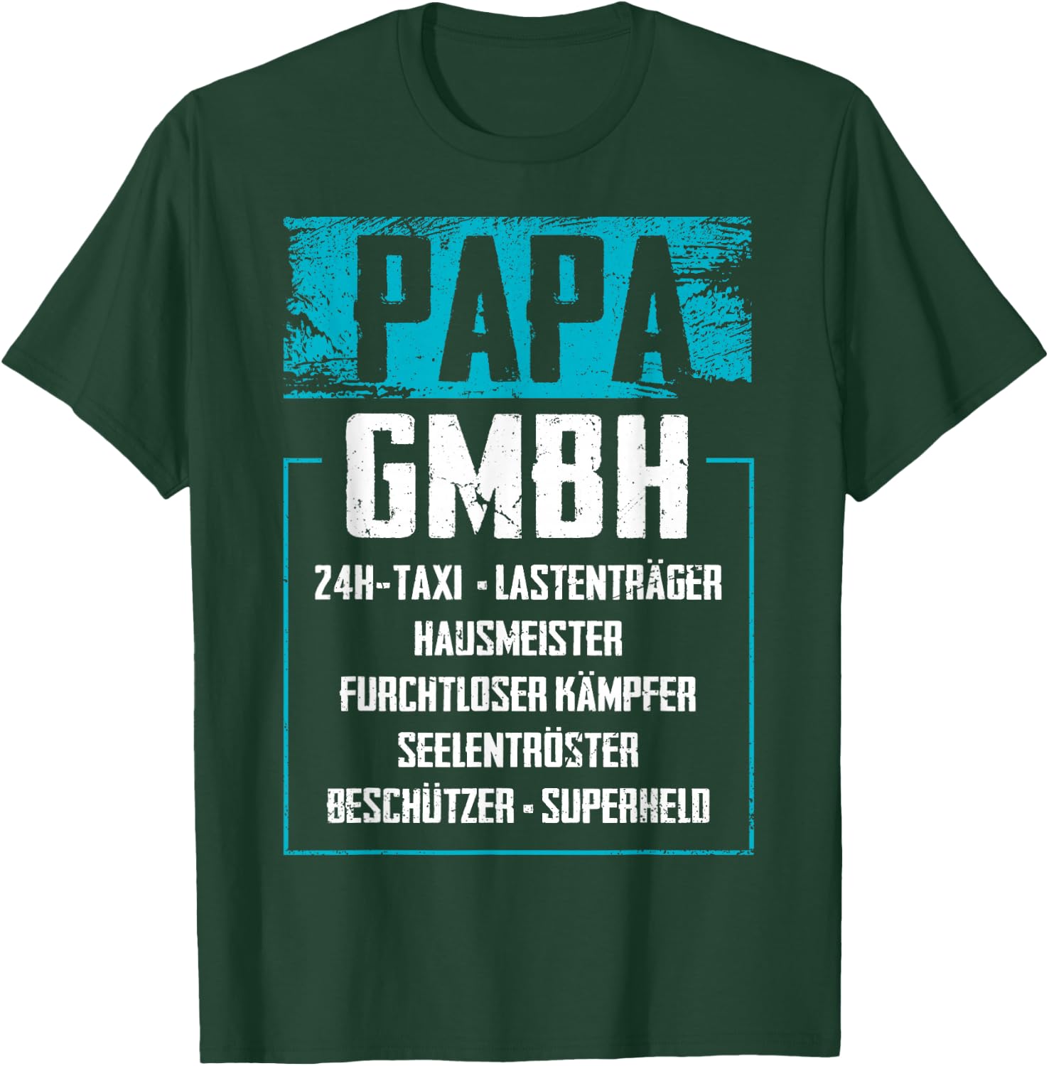 Lustige Papa Vatertagsgeschenke Vatertag Geschenke - Papa GmbH - Herren - Vatertag- - Schwarz - S T-Shirt - T-Shirt | Forest