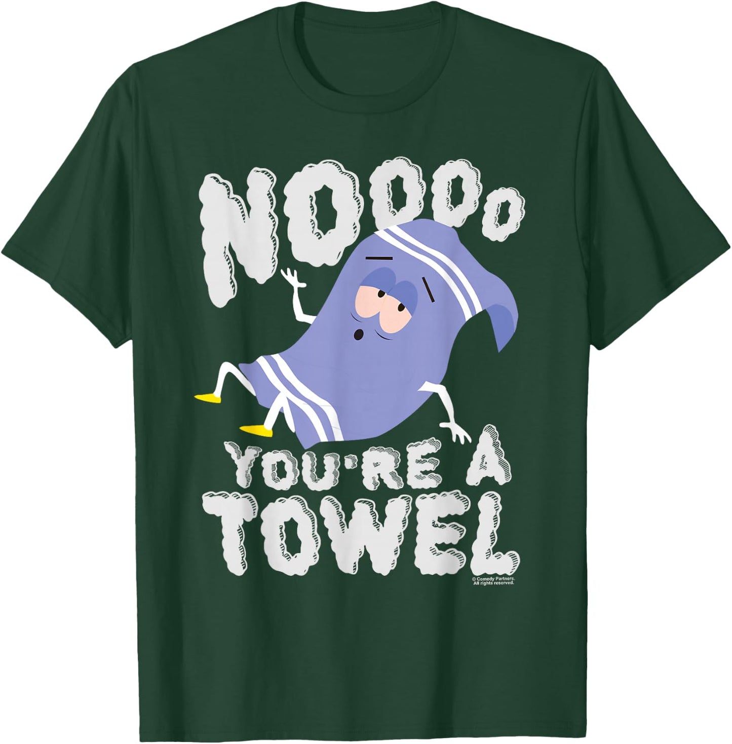 South Park Towlie Noooo You're a Towel , black T-Shirt - T-Shirt | Forest