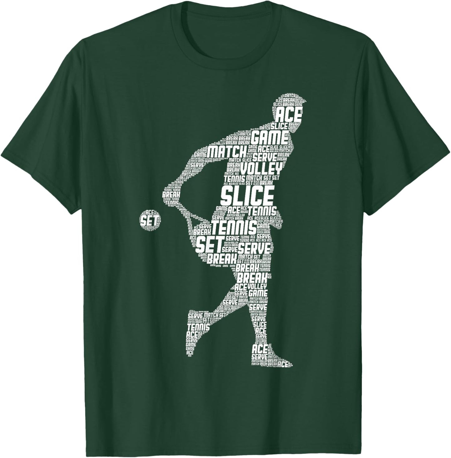 Men's Tennis Apparel & Gift Tennis Boys Youth Men Kids T-Shirt - T-Shirt | Forest