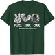 Peace Love Cure Sunflower Melanoma Cancer Awareness Gifts T-Shirt - T-Shirt | Forest