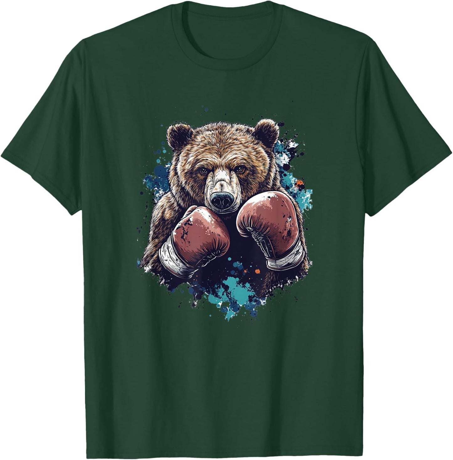 Boxing and Martial Arts Bear T-Shirt - T-Shirt | Forest