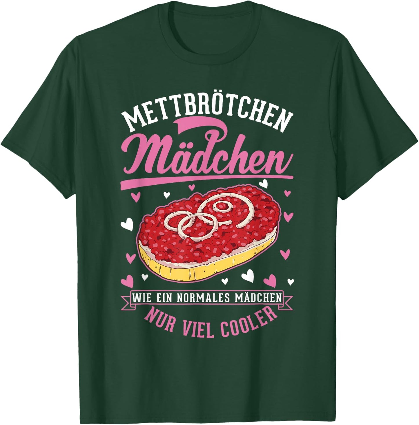 Mettbuns Girls' Hackepeter Mett Bun , black, s T-Shirt - T-Shirt | Forest