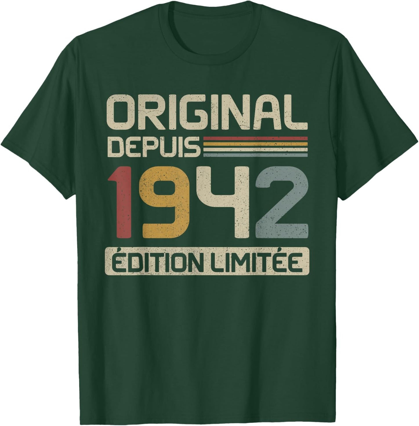 Original 1942 Birthday Gift 83 Years anniv 83 years , Black, S T-Shirt - T-Shirt | Forest